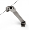 NEW TRENDY Kabina prysznicowa New Soleo Gunmetal Brushed, walk in 70x195 K-2259